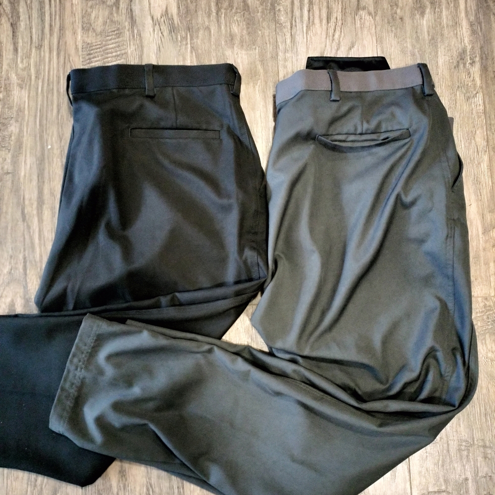 Active USA Charcoal Dress Pants for Men